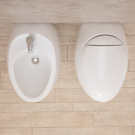 Sanitari Sospesi Wind design in Ceramica Wc con copri vaso+Bidet