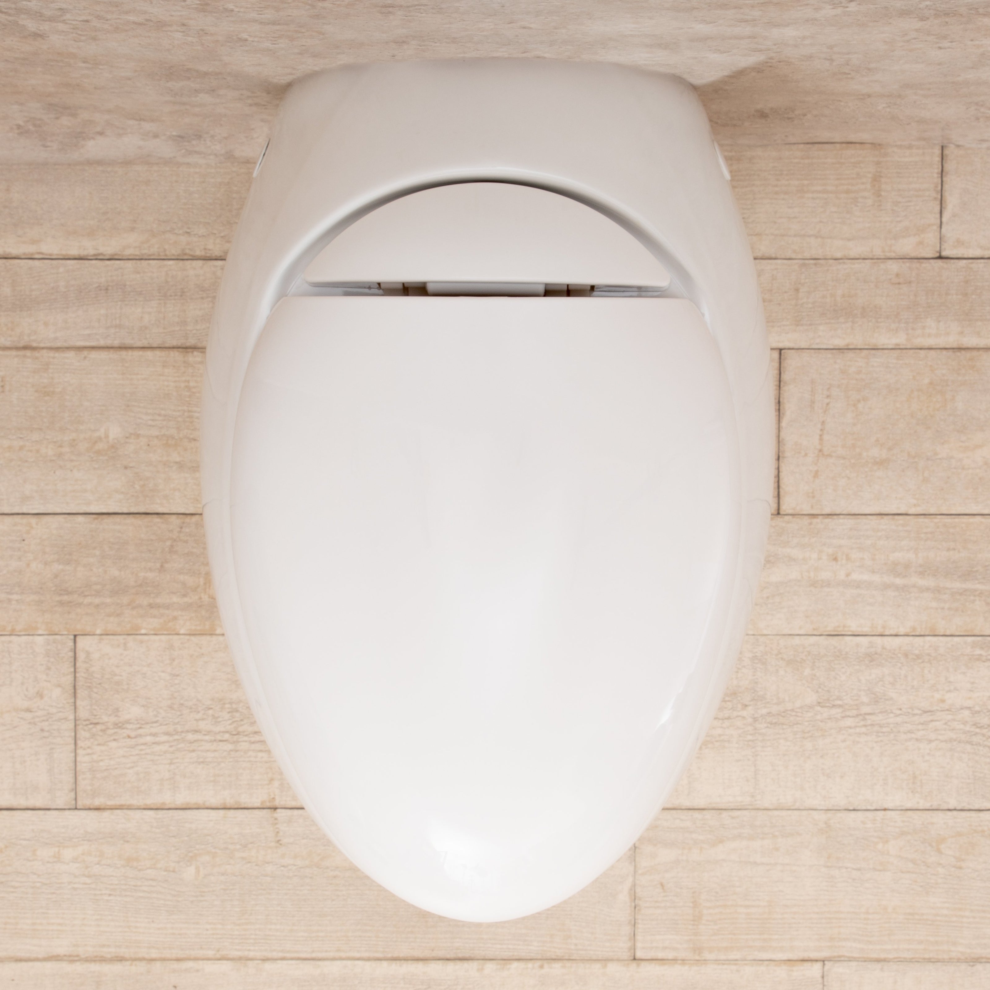 WC Sospeso Wind in ceramica con seduta e copri vaso 39x58x36cm