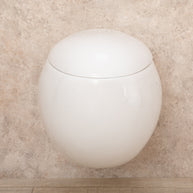 WC Sospeso Wind in ceramica con seduta e copri vaso 39x58x36cm