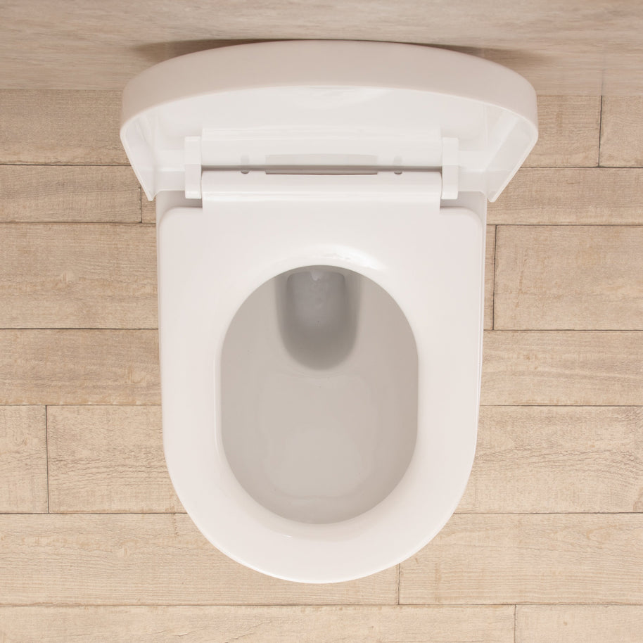 WC Sospeso Easy in ceramica + sedile e copri vaso L36.5xP56.5xA34.5 cm