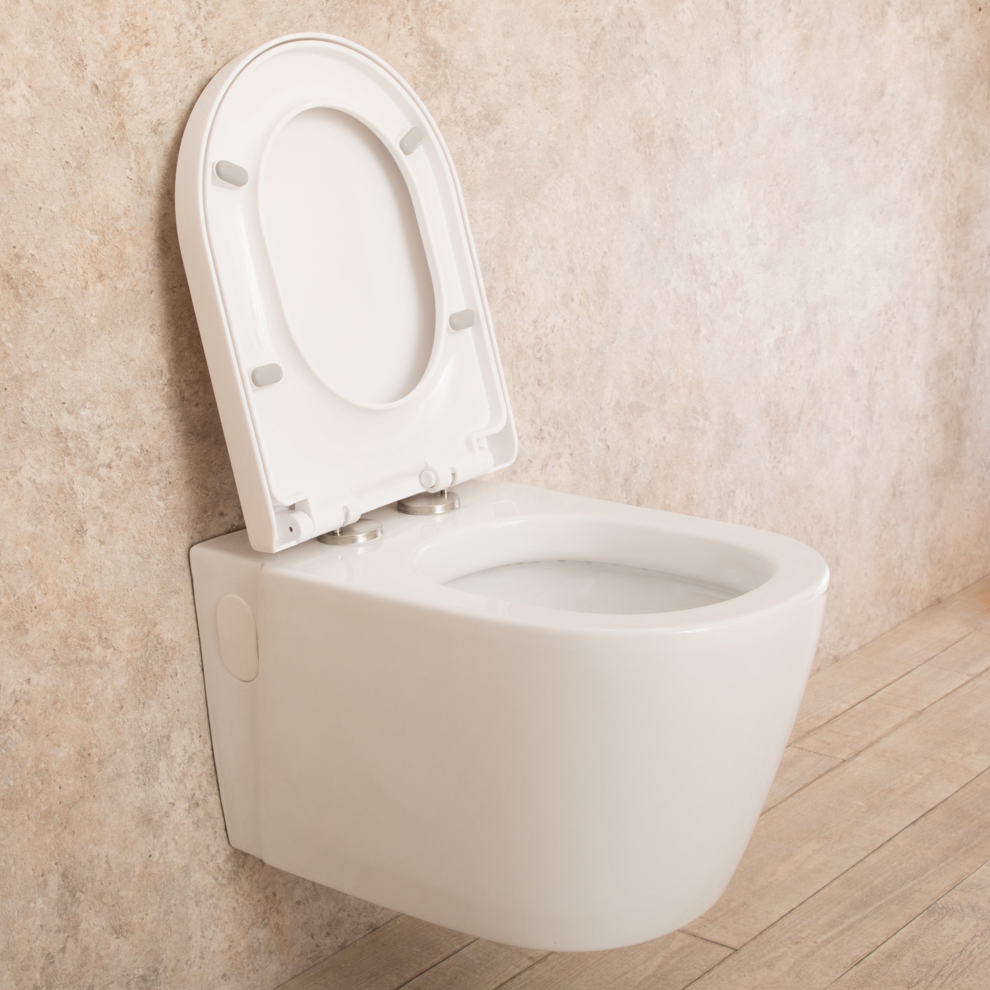 WC Sospeso Easy in ceramica + sedile e copri vaso L36.5xP56.5xA34.5 cm