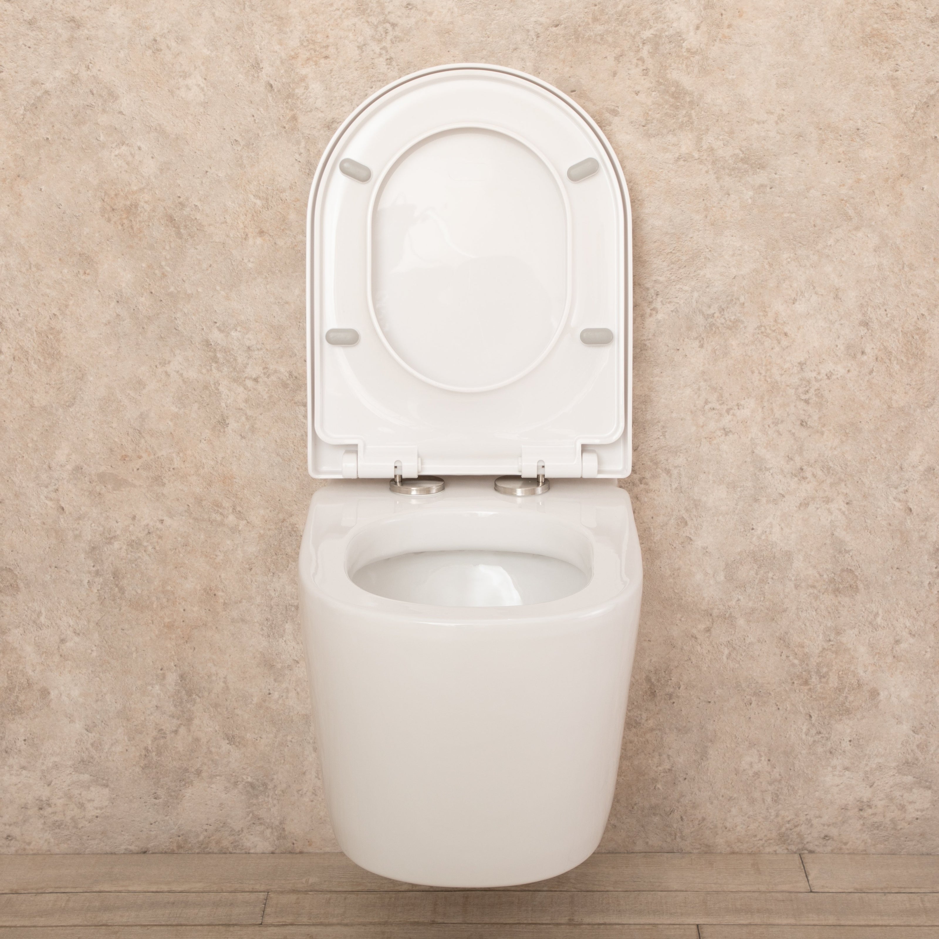 WC Sospeso Easy in ceramica + sedile e copri vaso L36.5xP56.5xA34.5 cm