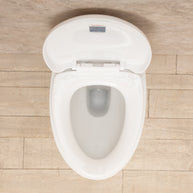WC Sospeso Round di ceramica con sedile e copri vaso L39xP57xA35 cm