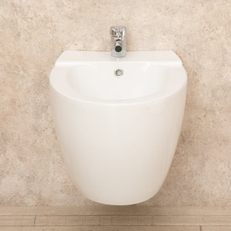 Bidet Sospeso Round di ceramica Moderno L39xP57XA34 cm