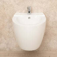 Bidet Sospeso Round di ceramica Moderno L39xP57XA34 cm