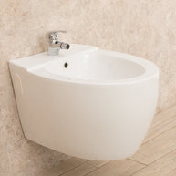 Bidet Sospeso Round di ceramica Moderno L39xP57XA34 cm