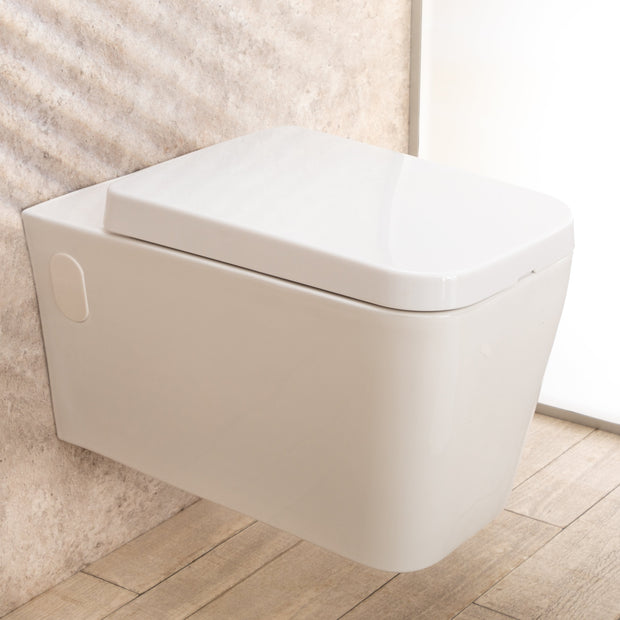 WC Sospeso Minimal in ceramica di design moderno L36xP57xA32 cm