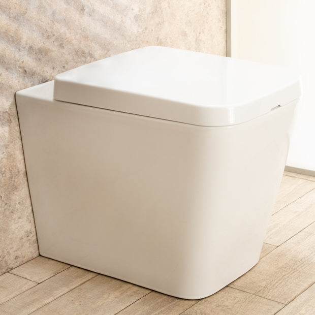 WC Filo Parete Minimal seduta e copri vaso di design L35xP56xA41cm