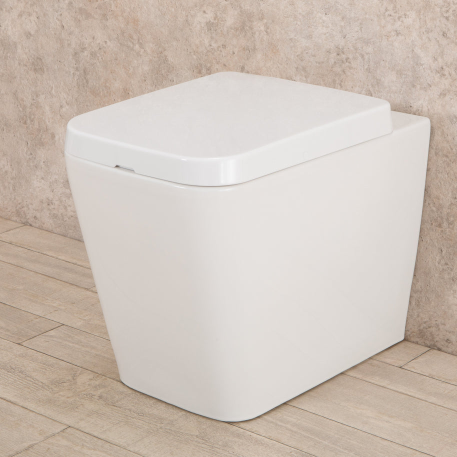 WC Filo Parete Minimal seduta e copri vaso di design L35xP56xA41cm