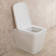 WC Filo Parete Minimal seduta e copri vaso di design L35xP56xA41cm