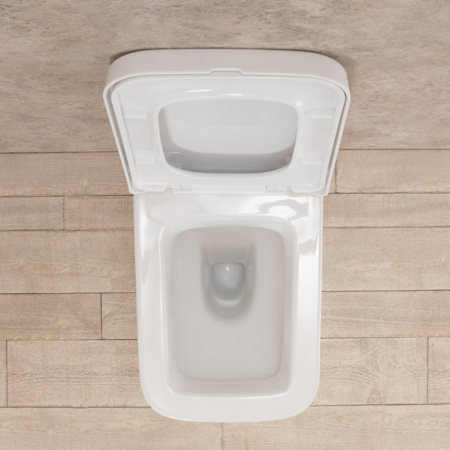 WC Filo Parete Minimal seduta e copri vaso di design L35xP56xA41cm