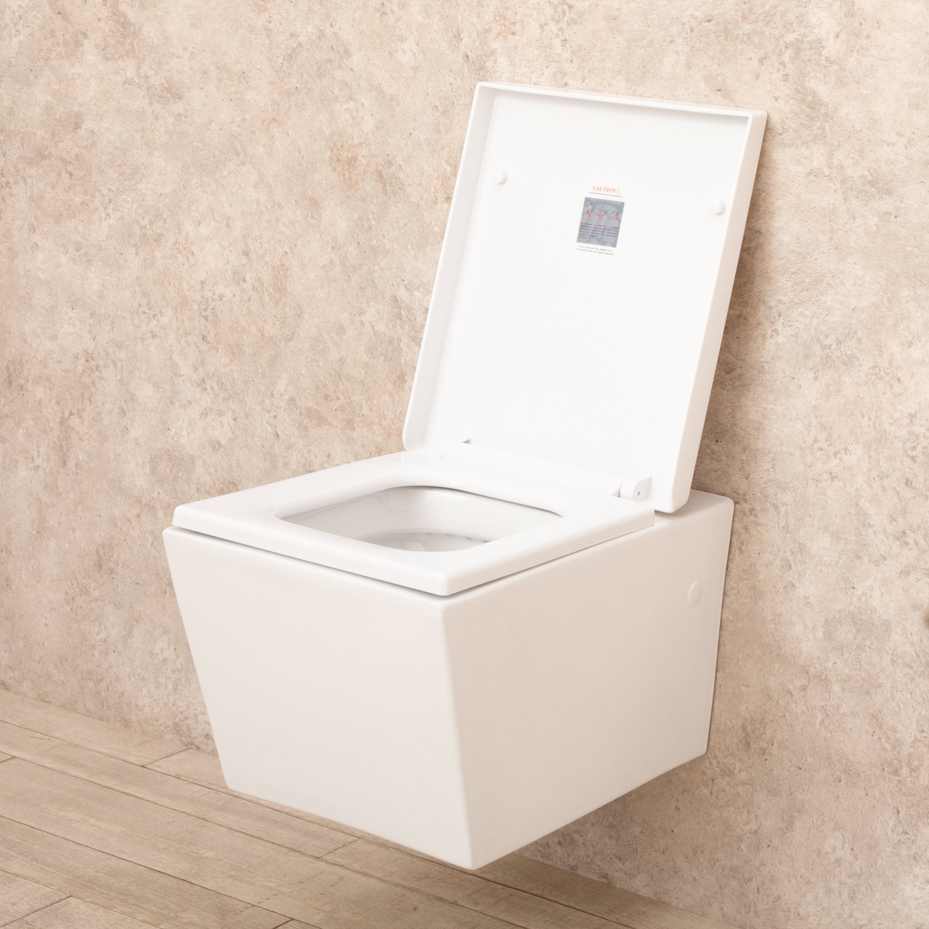 WC Sospeso Square di design in ceramica L35.5xP55.5xA36.5 cm