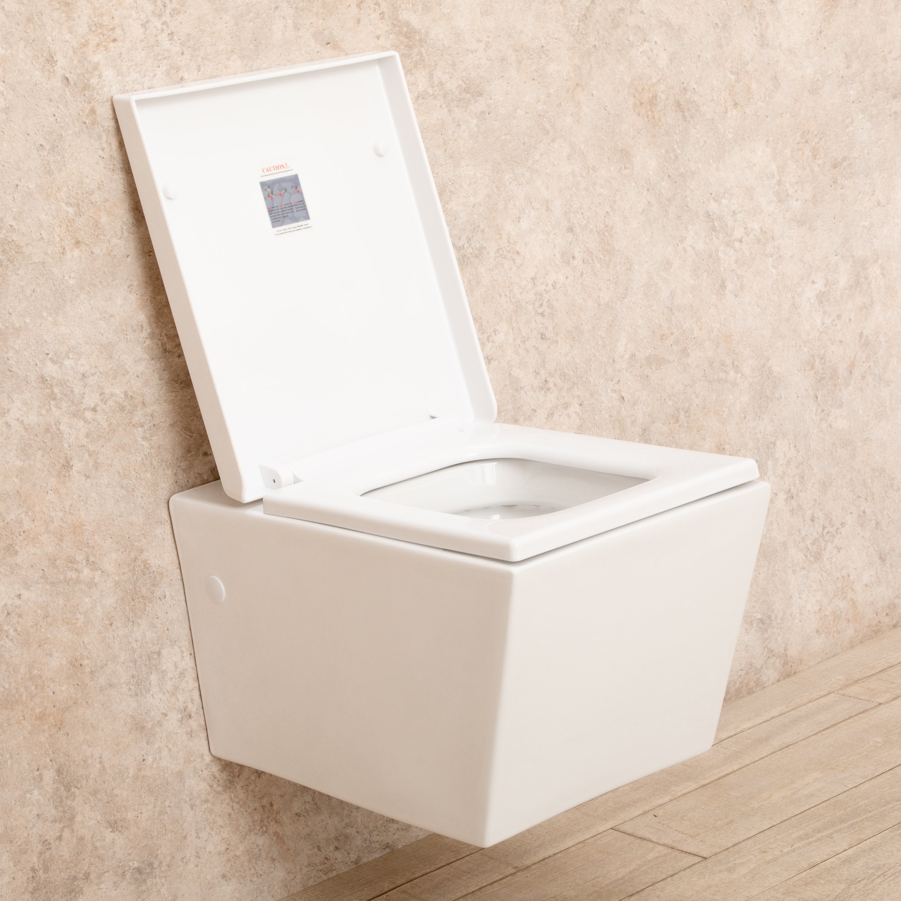 WC Sospeso Square di design in ceramica L35.5xP55.5xA36.5 cm