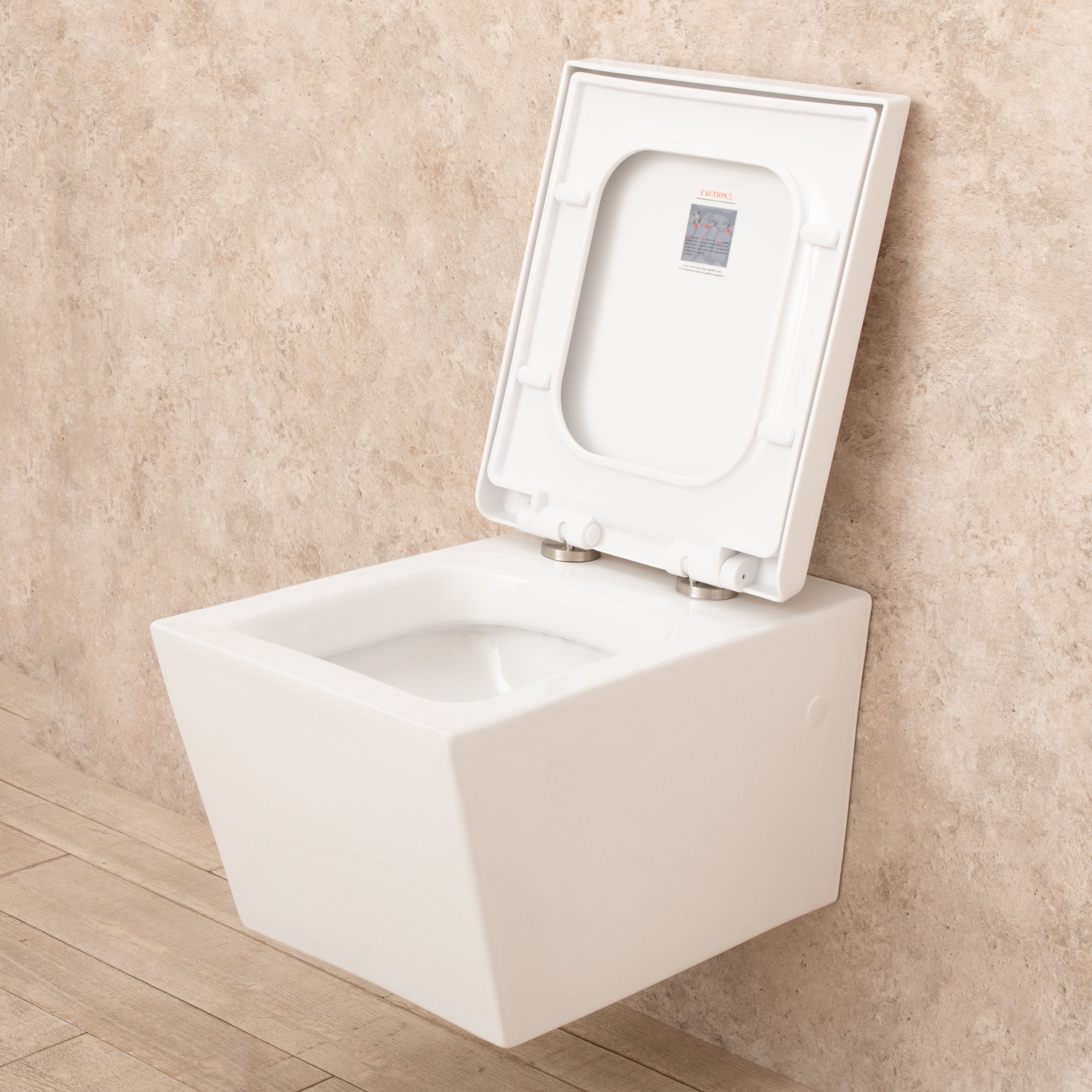 WC Sospeso Square di design in ceramica L35.5xP55.5xA36.5 cm