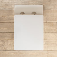 WC Filo Parete Square con seduta e copri vaso L35xP55.5xA39.5cm