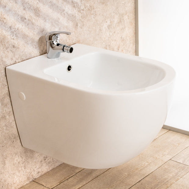 Bidet Sospeso Vortix in ceramica L36xP55xA33 cm