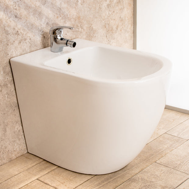 Bidet Filo Parete Vortix in ceramica di design L36.5xP56xA41cm