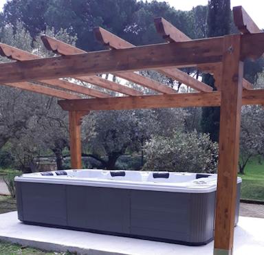 Minipiscina Vasca Idromassaggio SPA Millionaire da Esterno 400x220 cm