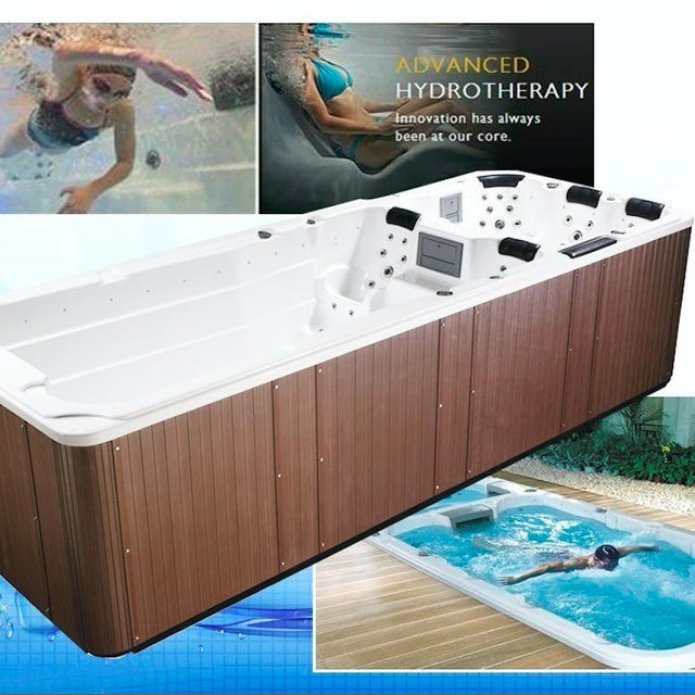 Piscina Nuoto Controcorrente e Idromassaggio SPA Luxury 585x220 cm