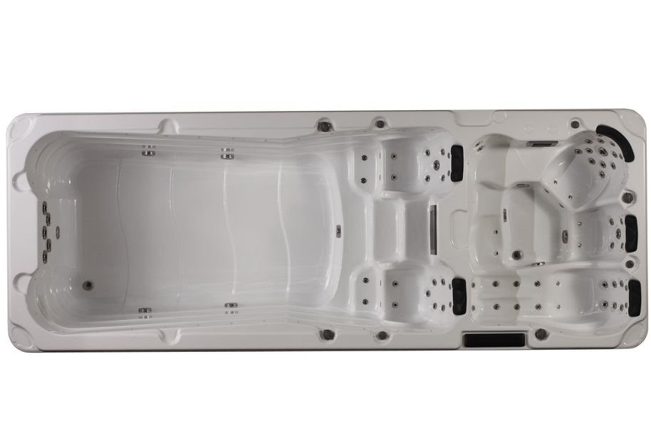 Piscina Nuoto Controcorrente e Idromassaggio SPA Luxury 585x220 cm
