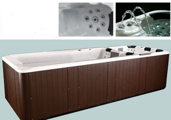 Piscina Nuoto Controcorrente e Idromassaggio SPA Luxury 585x220 cm