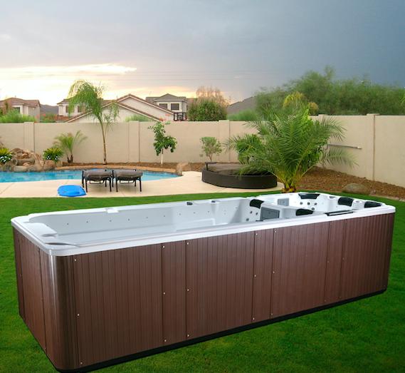 Piscina Nuoto Controcorrente e Idromassaggio SPA Luxury 585x220 cm