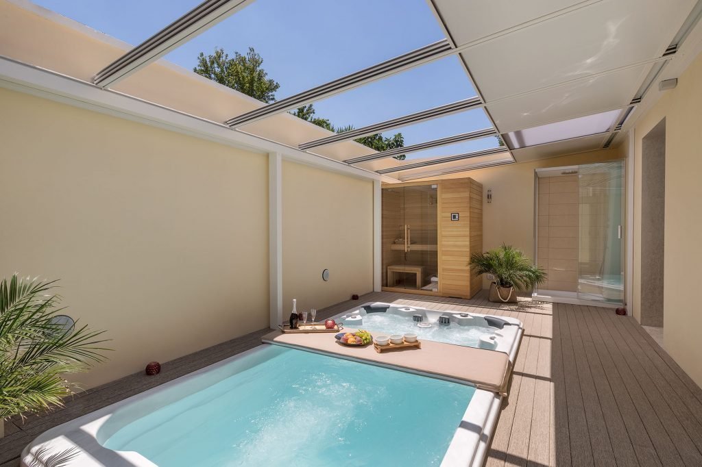 Piscina Nuoto Controcorrente e Idromassaggio SPA Special 585x220 cm