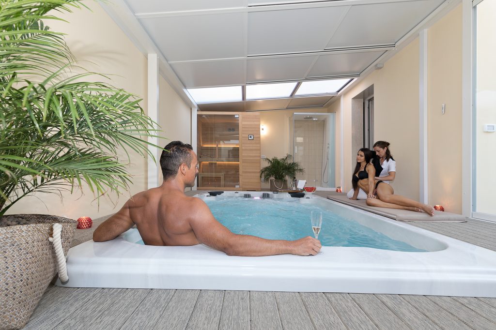 Piscina Nuoto Controcorrente e Idromassaggio SPA Special 585x220 cm