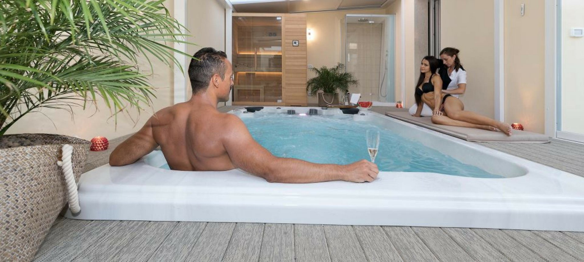 Piscina Nuoto Controcorrente e Idromassaggio SPA Special 585x220 cm