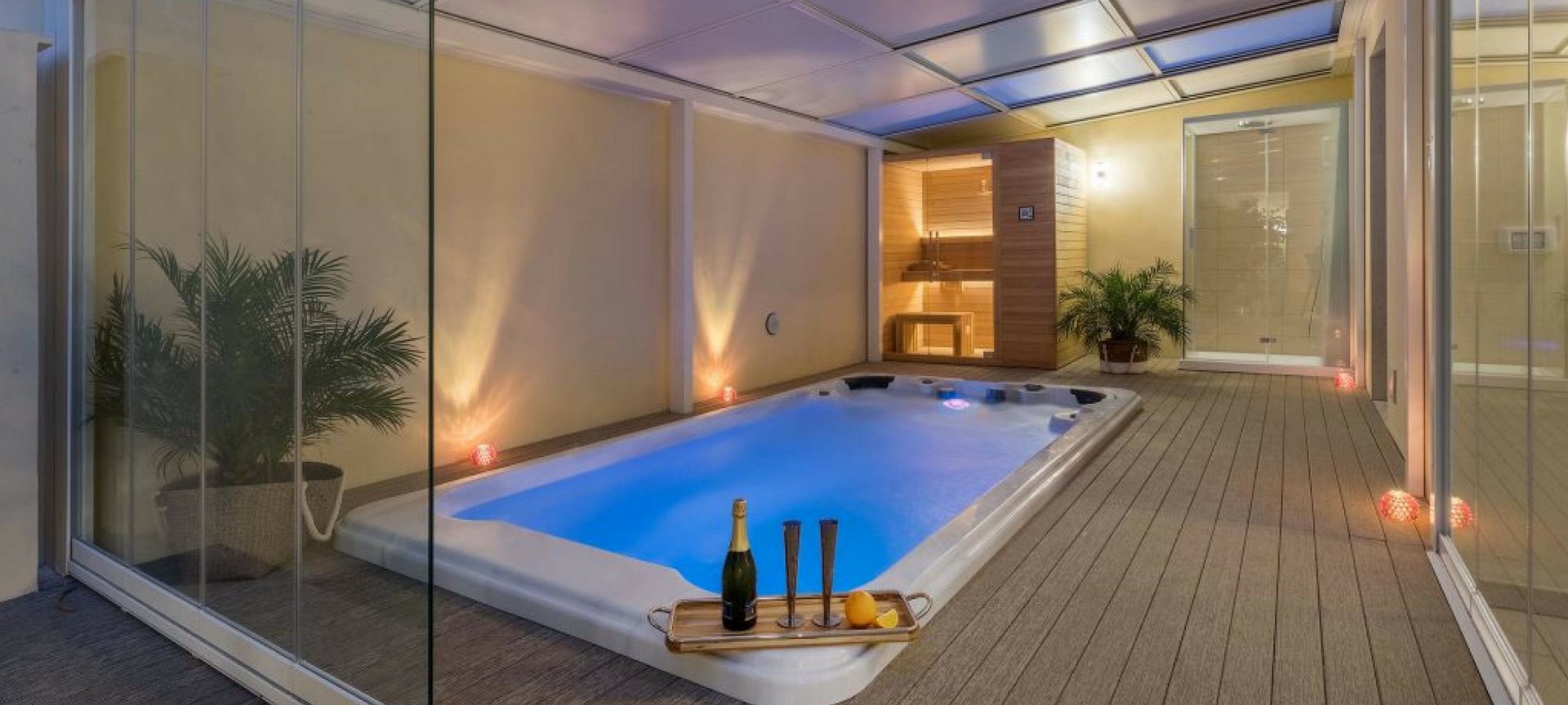 Piscina Nuoto Controcorrente e Idromassaggio SPA Special 585x220 cm