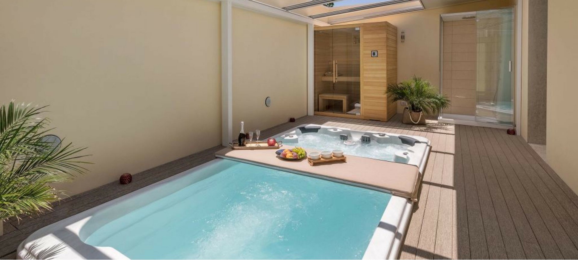 Piscina Nuoto Controcorrente e Idromassaggio SPA Special 585x220 cm