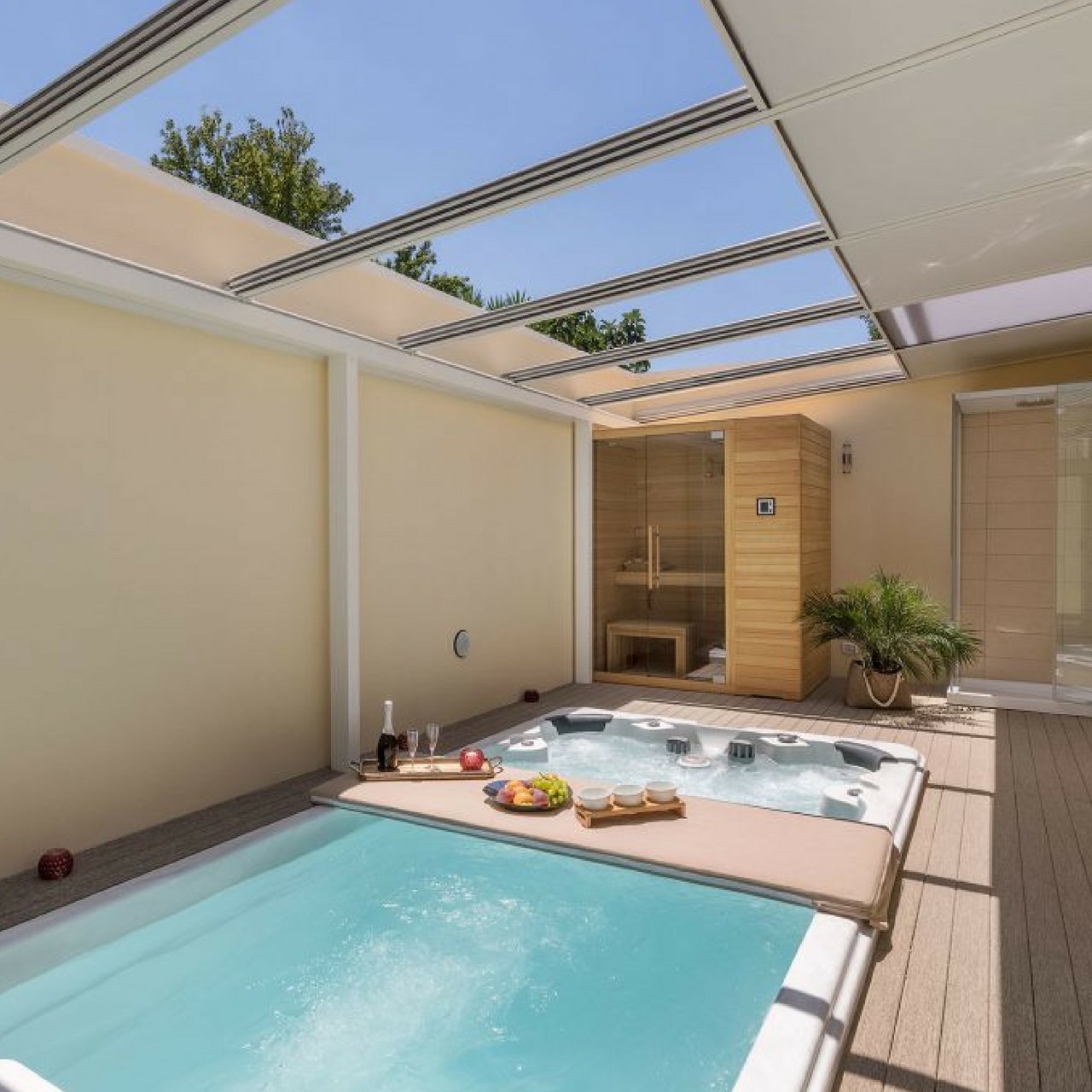 Piscina Nuoto Controcorrente e Idromassaggio SPA Special 585x220 cm