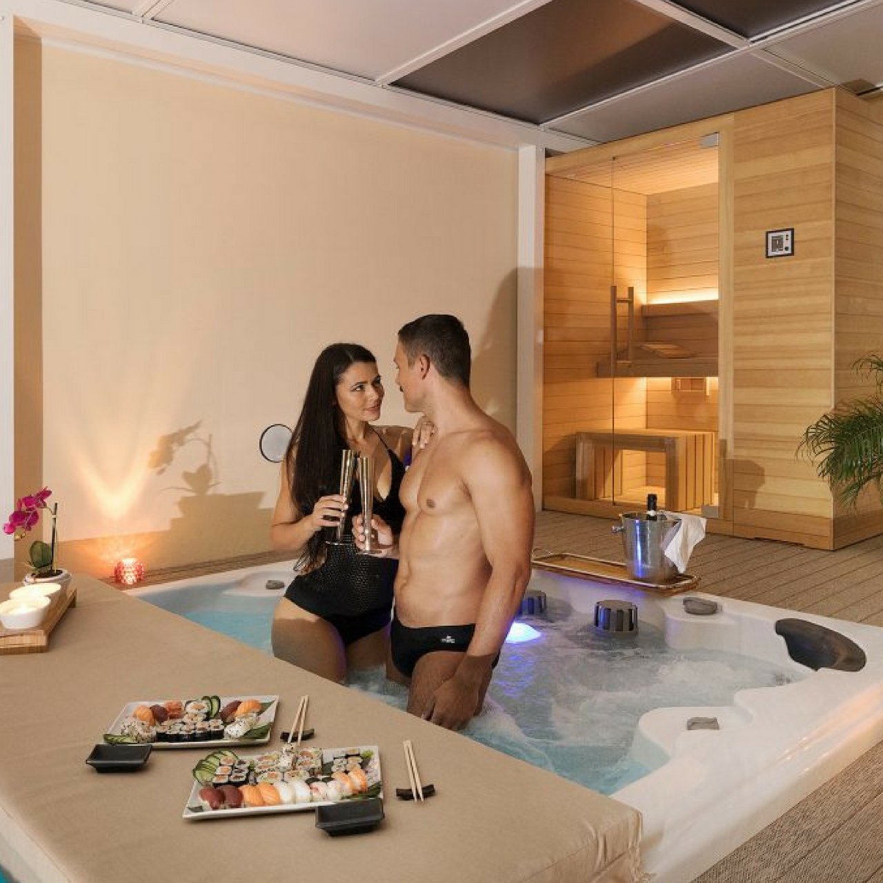 Piscina Nuoto Controcorrente e Idromassaggio SPA Special 585x220 cm