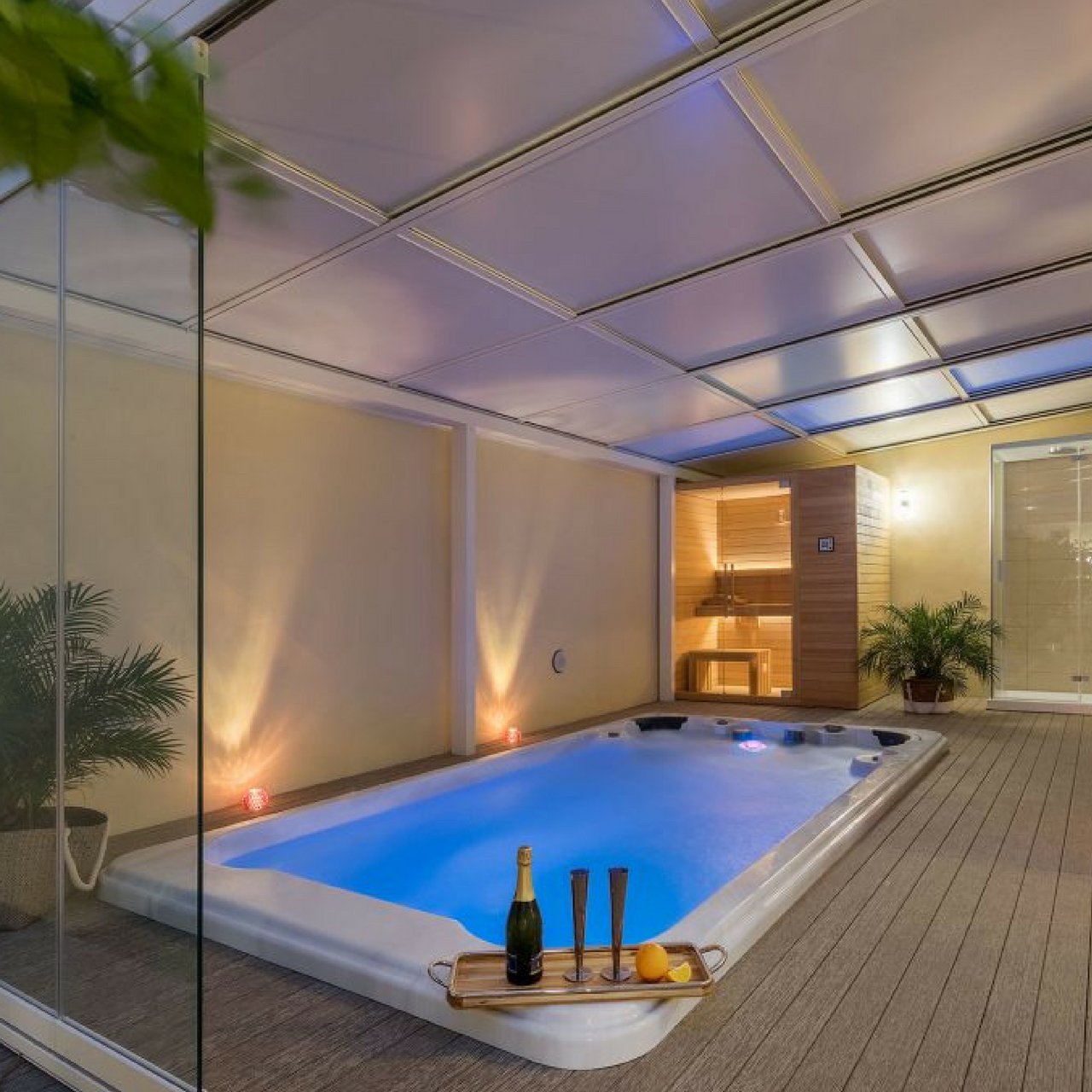 Piscina Nuoto Controcorrente e Idromassaggio SPA Special 585x220 cm