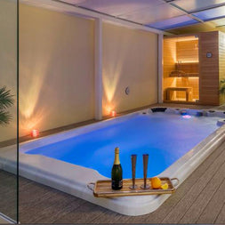 Piscina Nuoto Controcorrente e Idromassaggio SPA Relax 418x220 cm