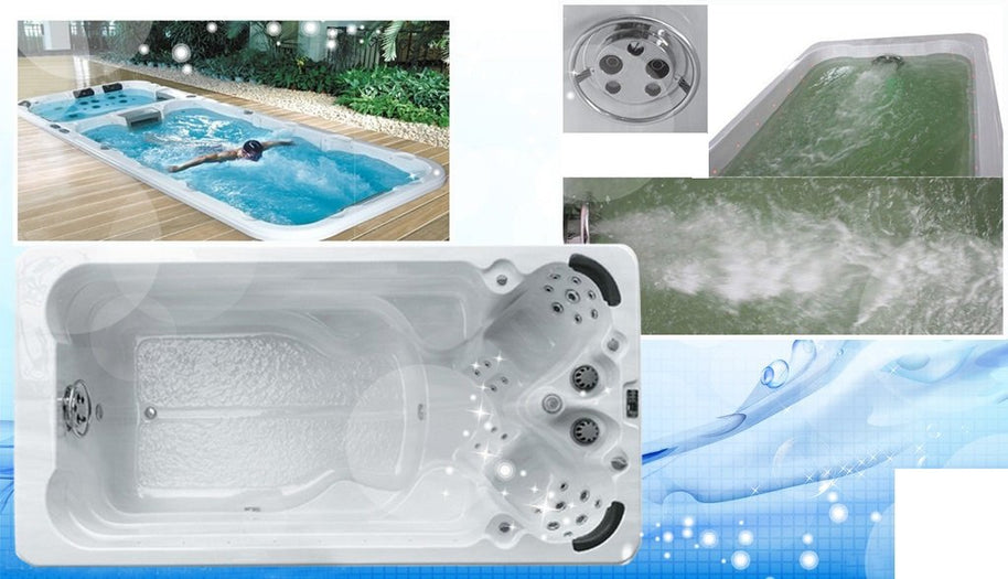 Piscina Nuoto Controcorrente e Idromassaggio SPA Relax 418x220 cm