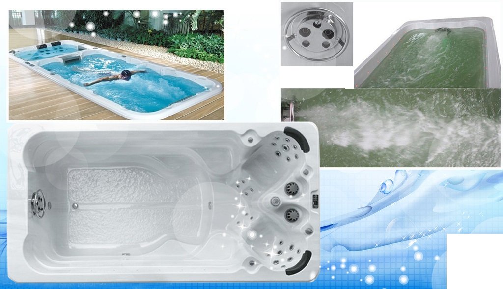 Piscina Nuoto Controcorrente e Idromassaggio SPA Relax 418x220 cm