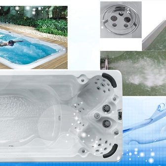 Piscina Nuoto Controcorrente e Idromassaggio SPA Relax 418x220 cm