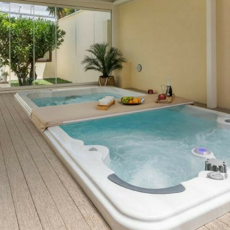 Piscina Nuoto Controcorrente e Idromassaggio SPA Relax 418x220 cm