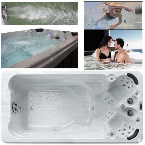 Piscina Nuoto Controcorrente e Idromassaggio SPA Relax 418x220 cm
