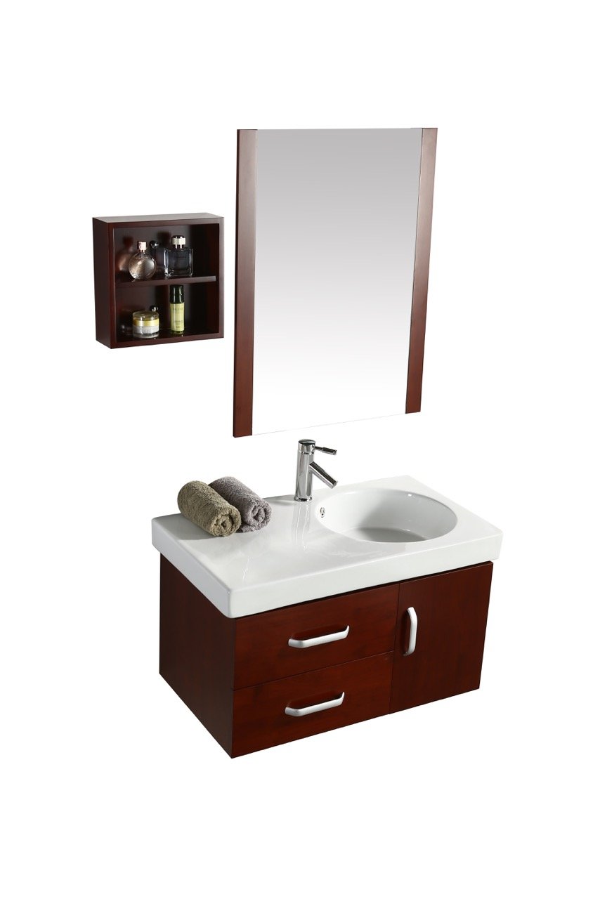 Mobile Arredo Bagno Elisir 82 cm Legno Sospeso Classico