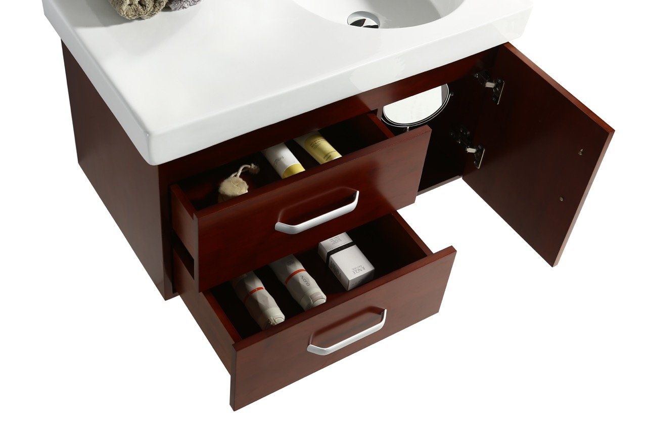 Mobile Arredo Bagno Elisir 82 cm Legno Sospeso Classico