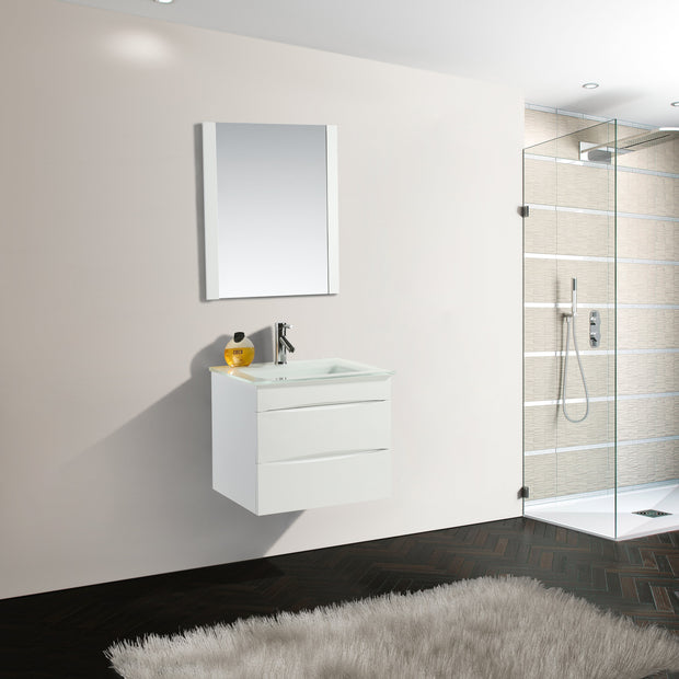 Mobile Arredo Bagno Easy 60 cm Bianco Moderno Sospeso
