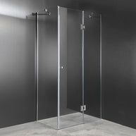 Cabina Doccia Lux Vetri 8mm Telaio Inox 70x120 Destro