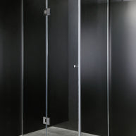 Cabina Doccia Lux Vetri 8mm Telaio Inox 70x100 Sinistro