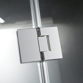 Cabina Doccia Lux Vetri 8mm Telaio Inox 70x110 Sinistro