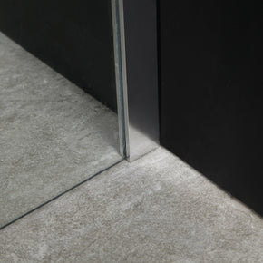 Cabina Doccia Lux Vetri 8mm Telaio Inox 80x90 Sinistro