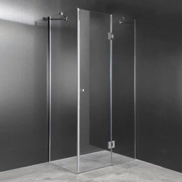 Cabina Doccia Lux Vetri 8mm Telaio Inox 90x90