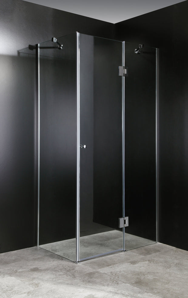 Cabina Doccia Lux Vetri 8mm Telaio Inox 90x90