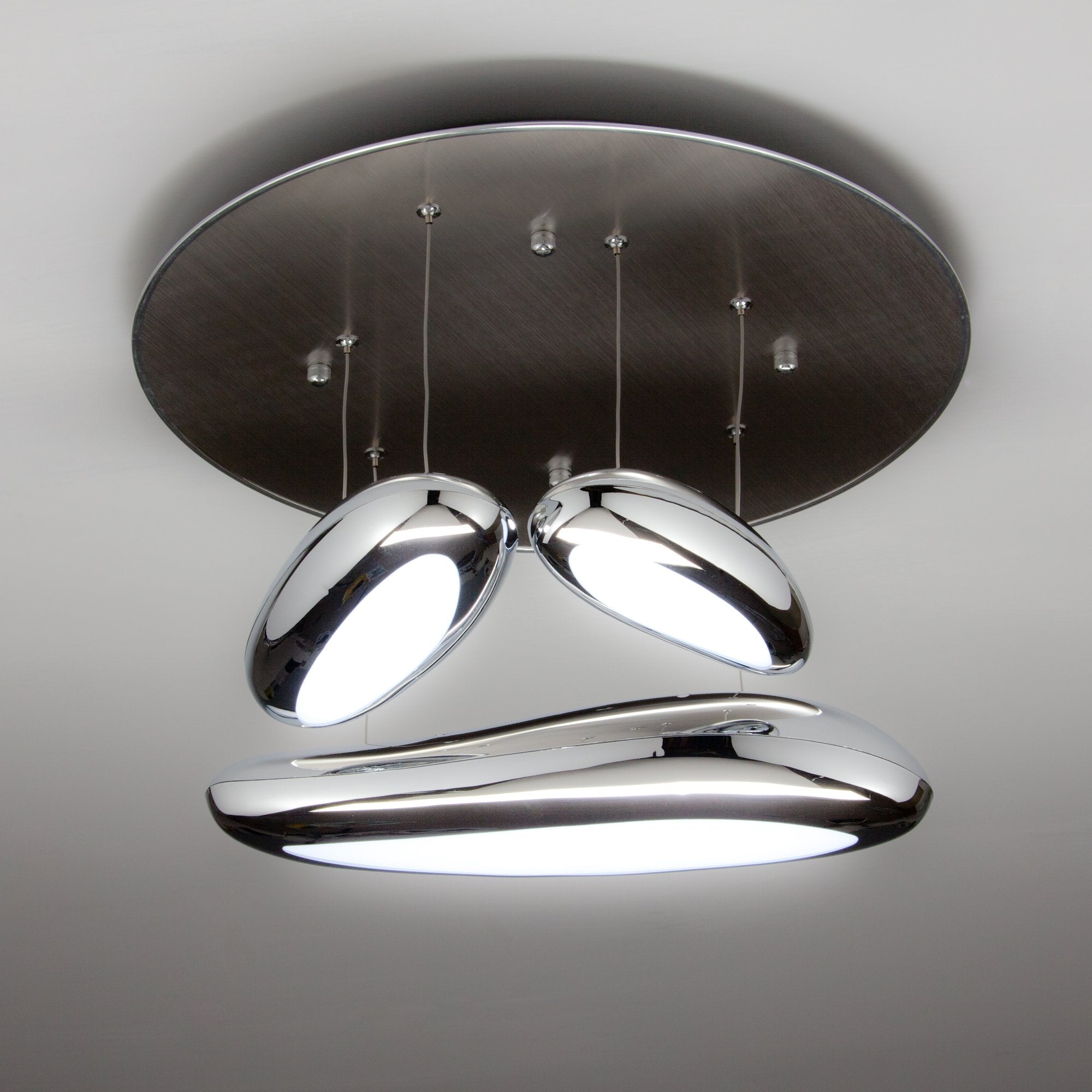 Lampadario da Salotto a Led Drop Design 3B Luce Fredda Moderno